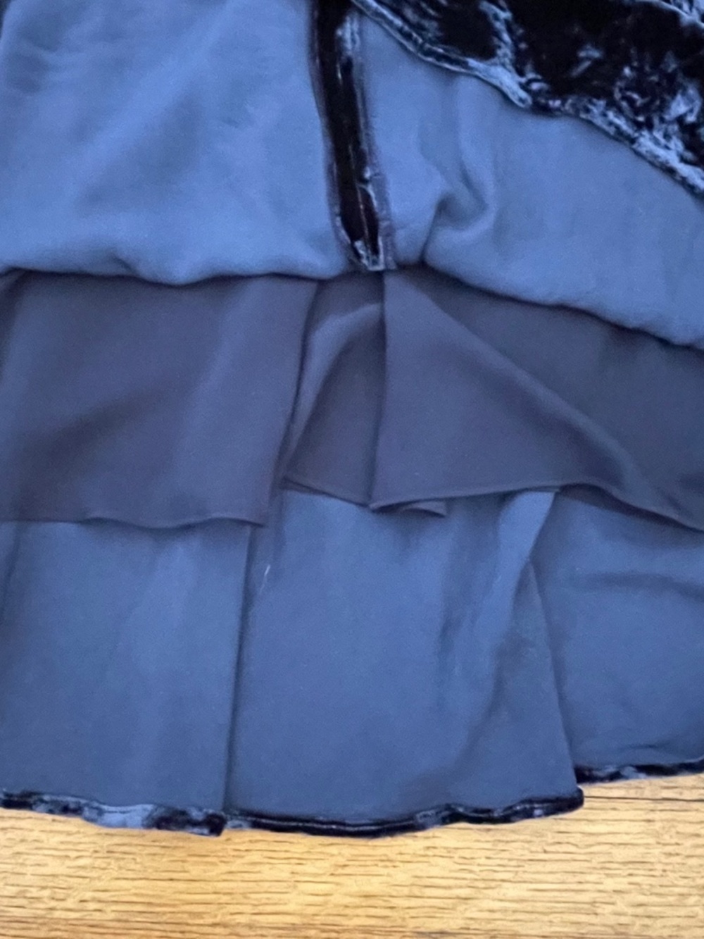 Theory Crinkle Velvet Slip Dress - Picture 7 of 9